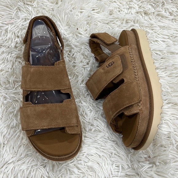 UGG Women's Goldenstar Sandal - Chestnut - Picture 3 of 9